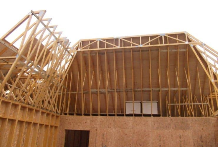 attic trusses installed at st leonards school