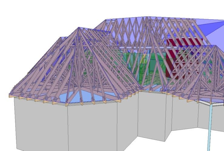 3D visualisation of trusses