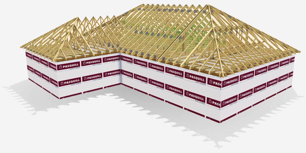 a render of Pasquill roof trusses