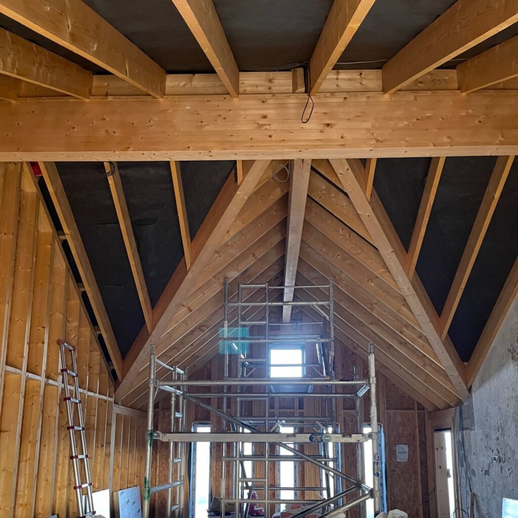 Extension Frame Inner Projects | Seven Bays timber frame extension holiday home