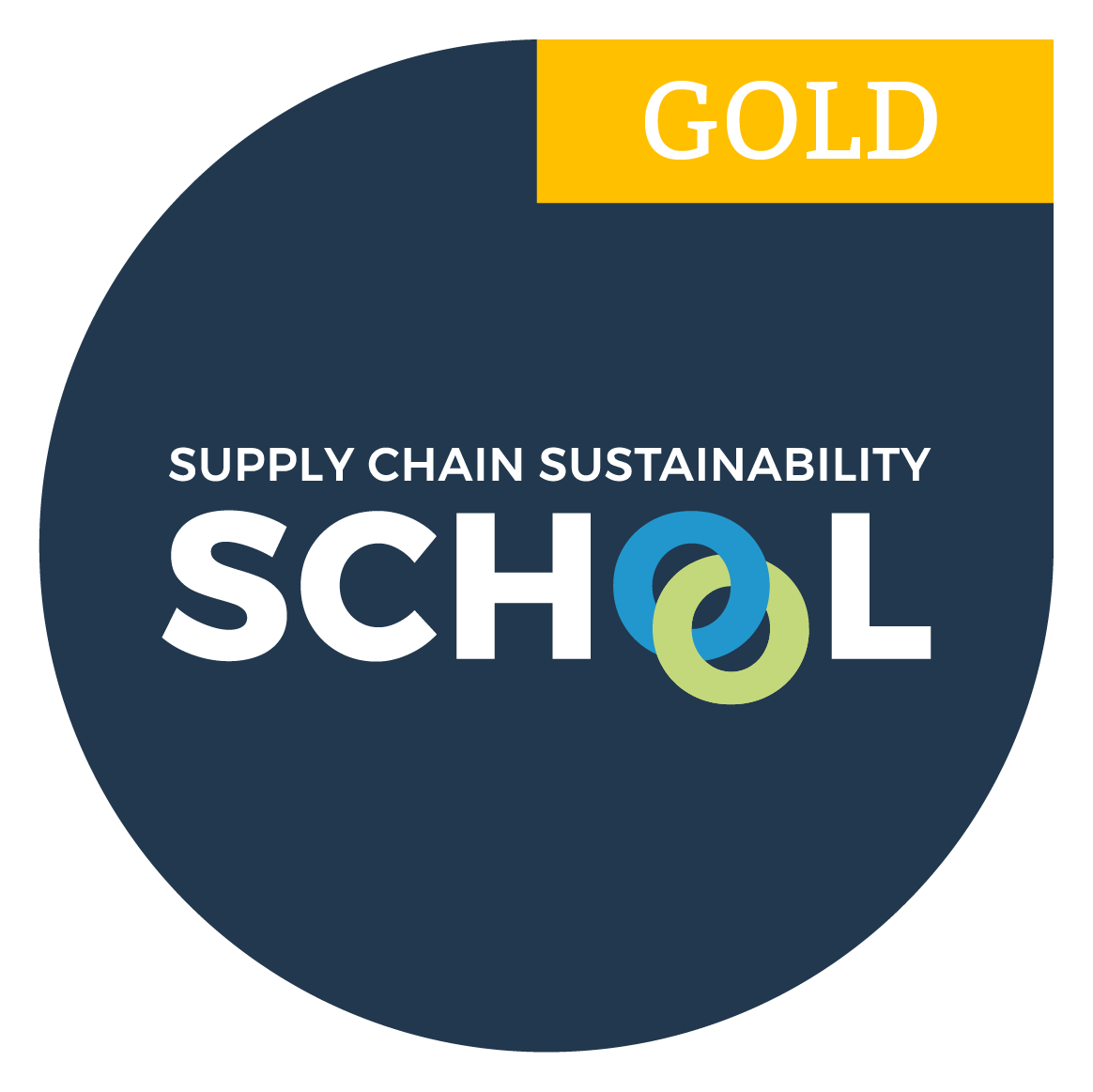 Supply Chain Sustainability School Gold Member badge